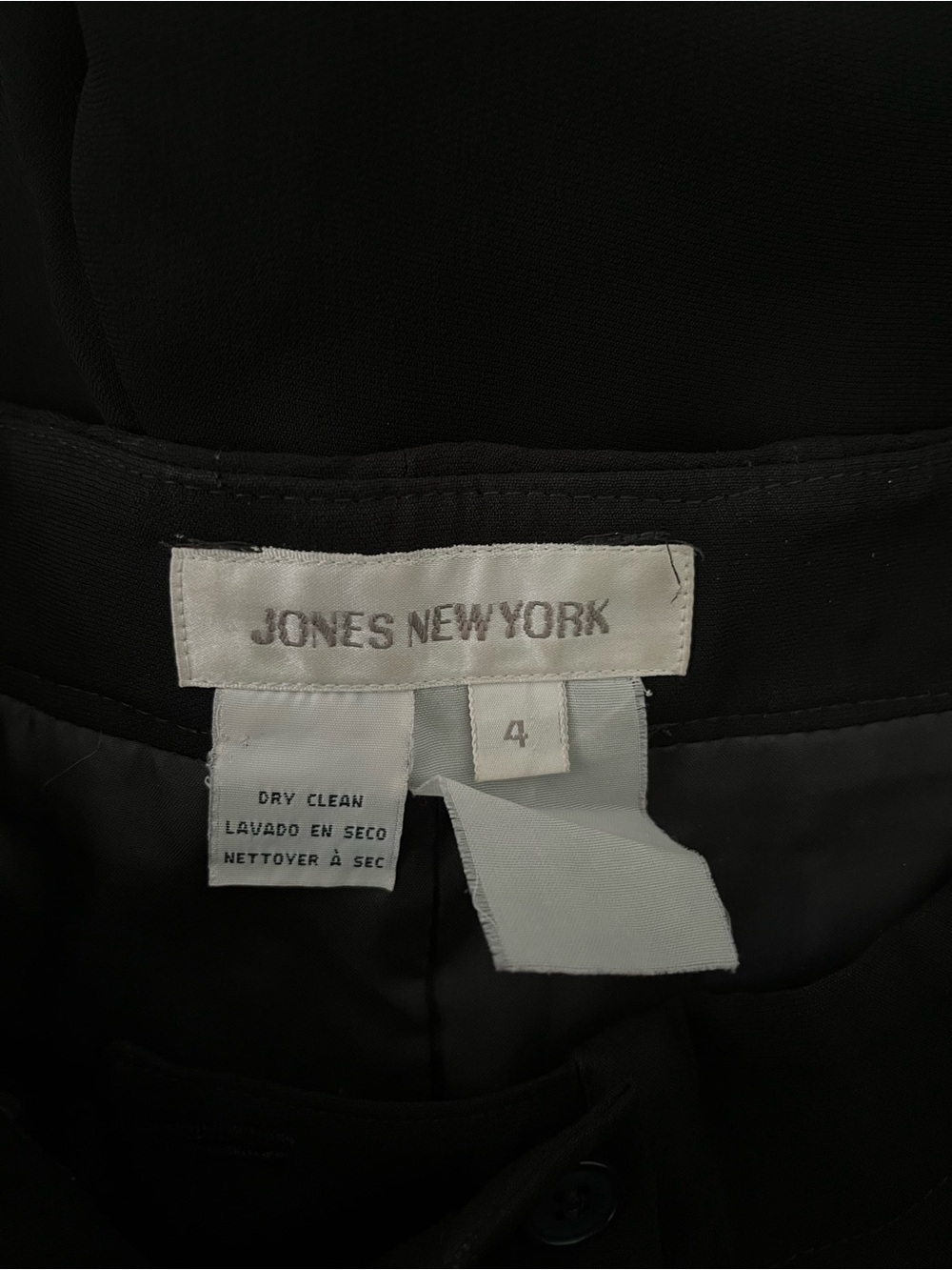 Jones New York Black High-Waist Wide Leg Trousers - Picture 10 of 10